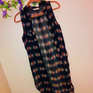 BUTTON DOWN flannel tank